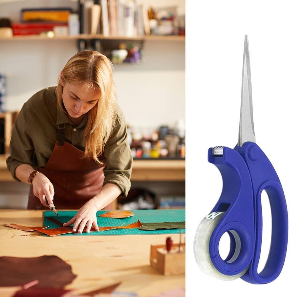 JUGUTA 2-in-1 Klebebandspender Mit Schere - Integrierter Tape Dispenser Für Büro & Basteln