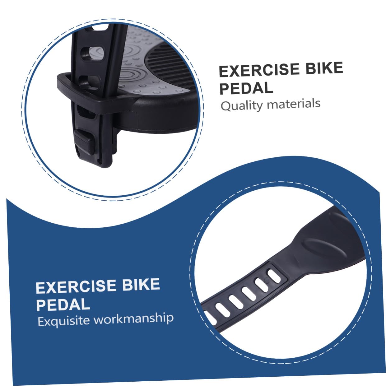 Pedales Bicicleta Plataforma y Correas Ajustables Antideslizantes, Instalación Sencilla para Bicicletas de Ejercicio en Interiores Varios Estilos