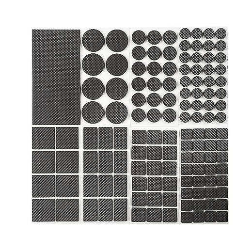 Non Slip Furniture Pads- Furnigear Premium 129 Pieces Furniture Grippers Chair Leg Pads Self Adhesive Rubber Chair Feet- Anti Scratches Furniture Pads for Hardwood Floors