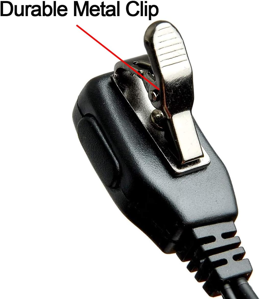 Review Discount Retevis Two Way Radio Headset with Mic PTT 2 Pin Acoustic Tube Earpiece for Baofeng UV-5RA UV-82 Retevis H-777 RT22 Arcshell AR-5 Walkie Talkie (5 Pack)