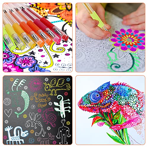 Mr. Pen- Glitter Gel Pens, Assorted Colors, 20 Pcs, Glitter Pens, Glitter Gel Pens For Adult Coloring, Neon Gel Pens, Sparkly Gel Pens, Gel Pens For Coloring, Glitter Gel Pen Set, Bible Journaling Pen #TOP4