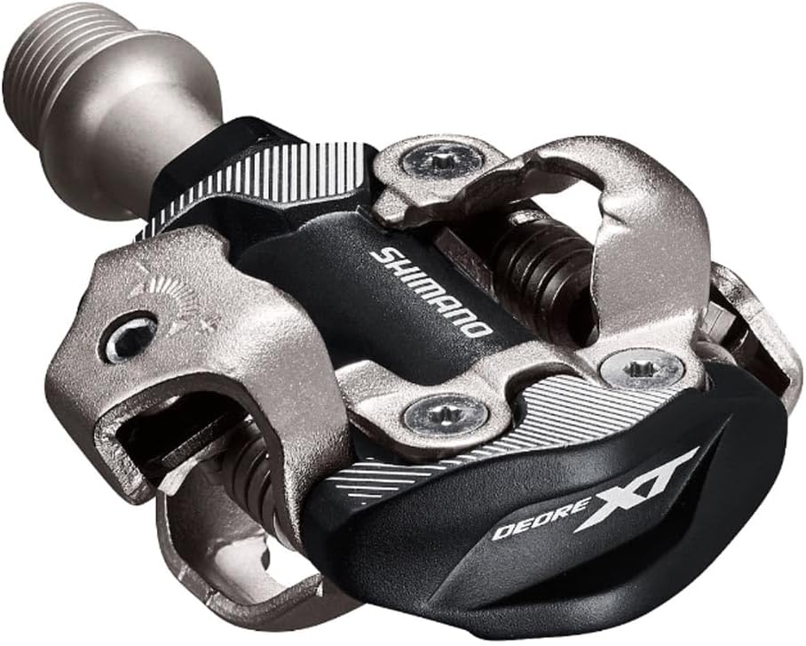 Shimano XT PD-M8100 Bicycle Pedal, Silver/Black, One Size, Mountain Bike