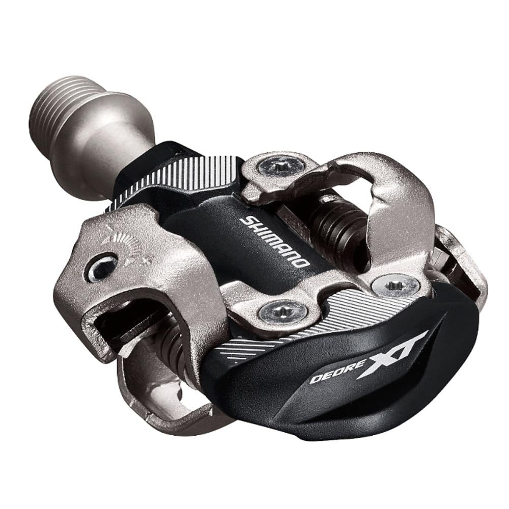 Shimano XT PD-M8100 Bicycle Pedal, Silver/Black, One Size, Mountain Bike