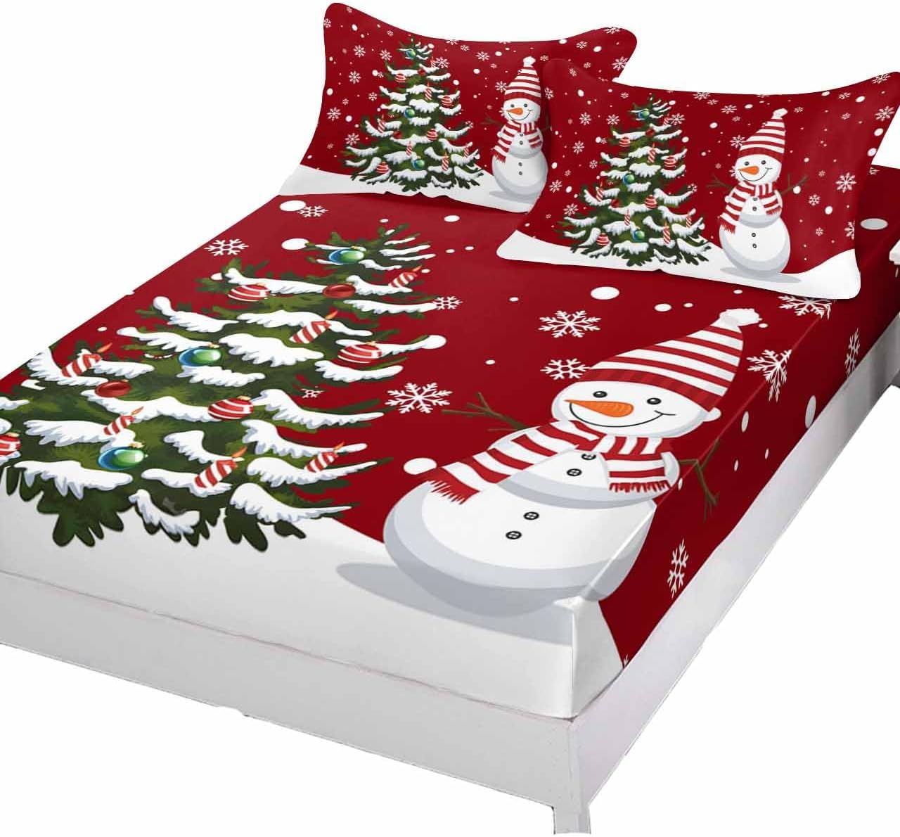 Twin Fitted Bed Sheet Set Halloween Theme Scary Spiders- Animals Bedsheet & Pillowcase Sets-1 Deep Pocket Elastic Bedspread for 16In Mattress with 1 Decorative Pillowcase Black