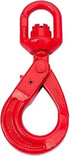 2 Ton Self Locking Swivel Hook Heavy Duty Rigging Swivel Lifting Hook 2 ton Swivel Hoist Hook 4400Lbs