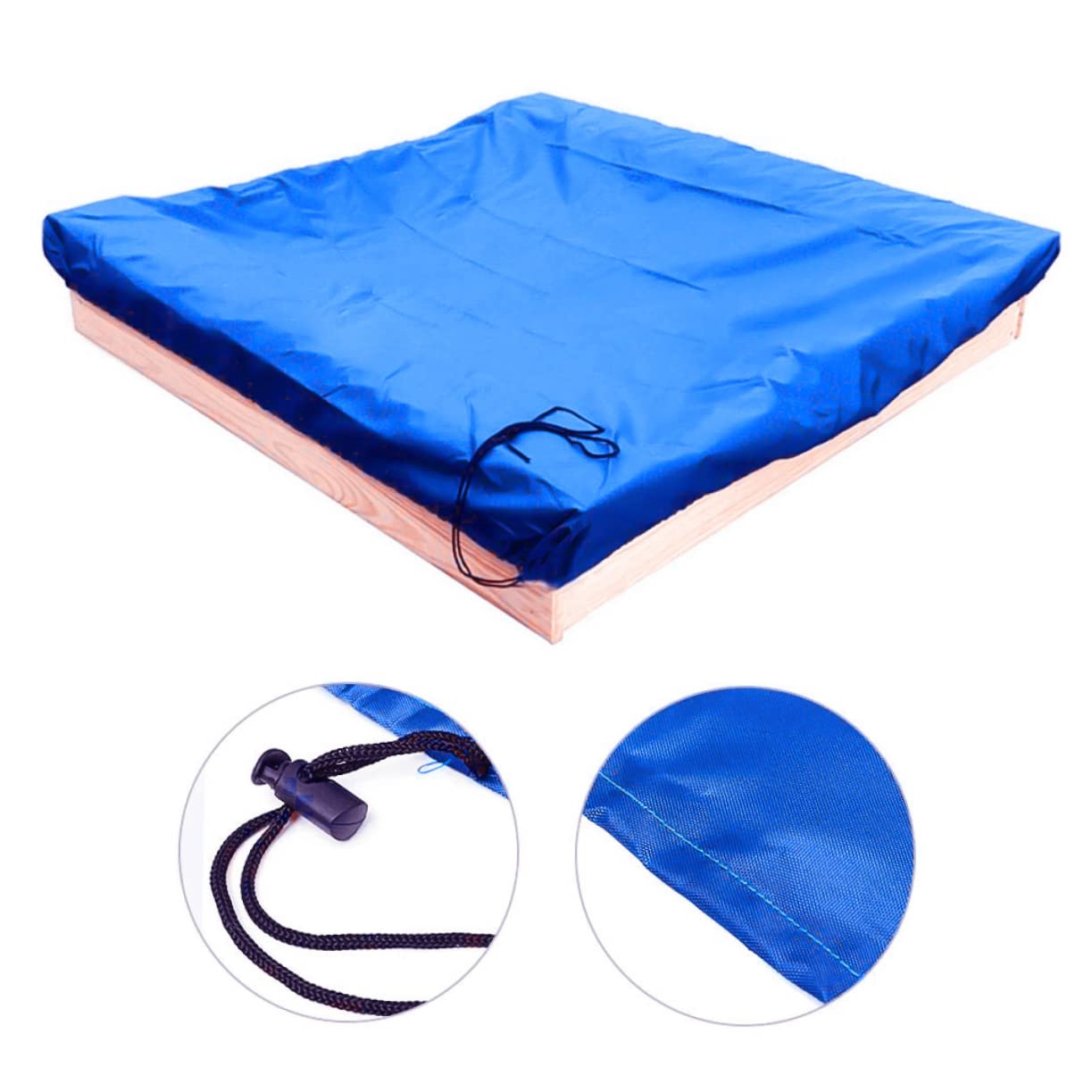 MERRYHAPY Cover for Outdoor Play Garden Small Bath Square Blue 180x180cm Protect Toys