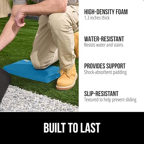 Vista 11 de Gorilla Grip - Tapete original grueso de alta calidad para arrodillarse, ideal para jardinería, trabajar en el patio, yoga, para arrodillarse