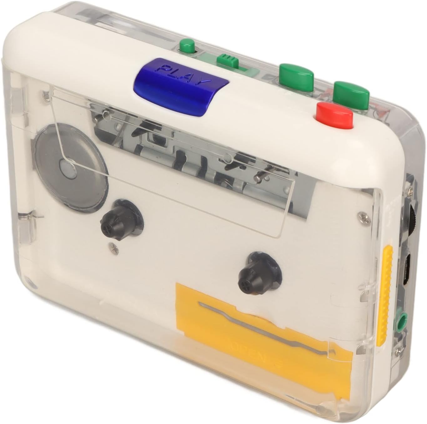 SUNGOOYUE USB Cassette to MP3 Converter, Portable Plug and Play Tape Player with Tape Converter Software, for PC Laptop Headphone Speaker