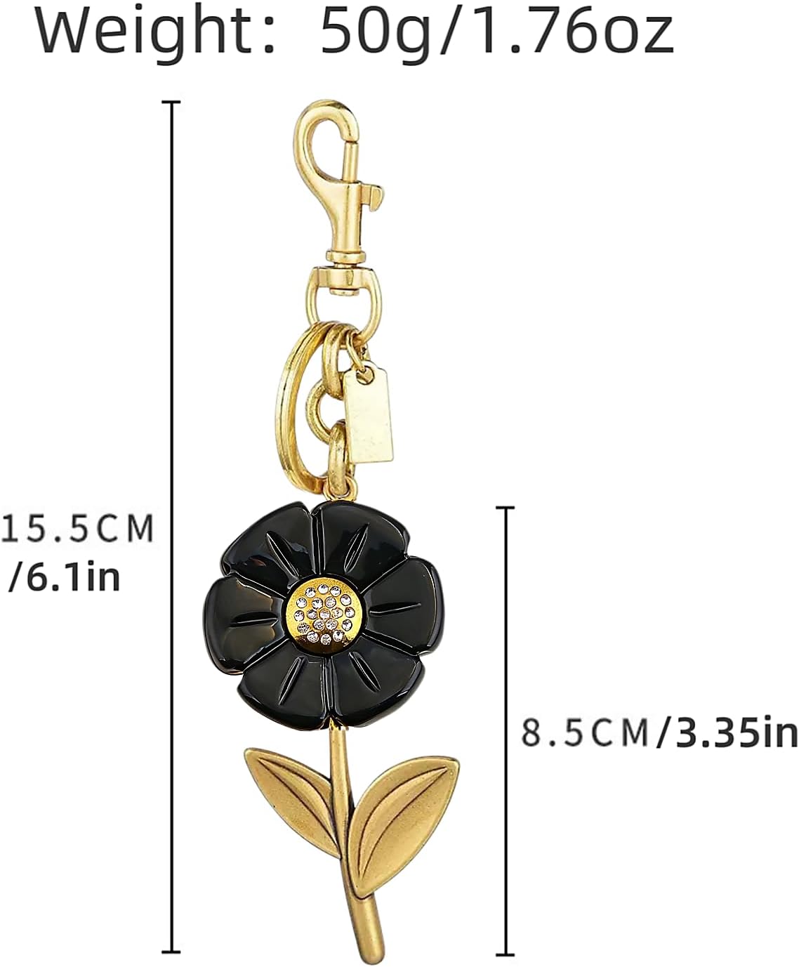 Flower Keychain for Women，small daisy Charms Keychain，Bag & Purse Charms for Handbags & Backpacks Accessories image 4