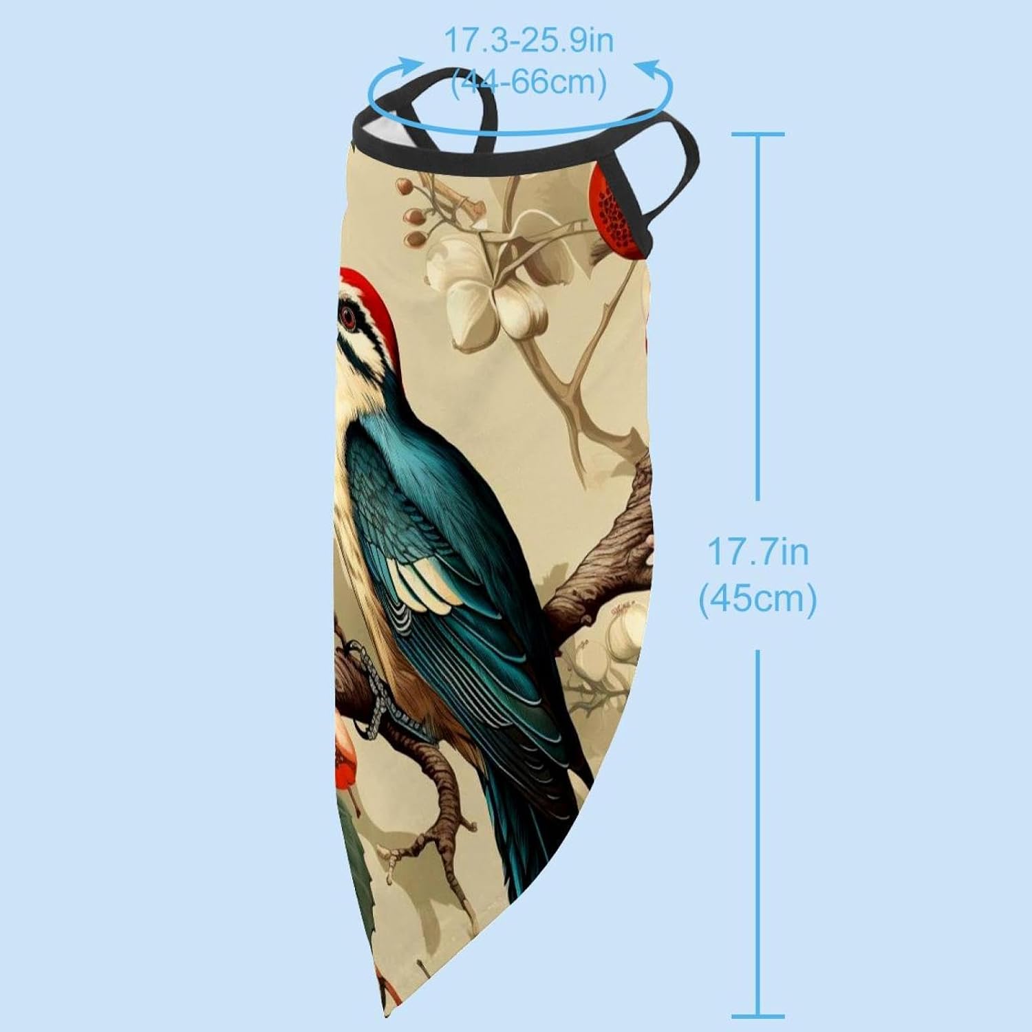 4 Pack Woodpecker Neck Gaiter, Cooling Breathable Face Mask UV Protection Scarf Hiking Bandana for Men/Women