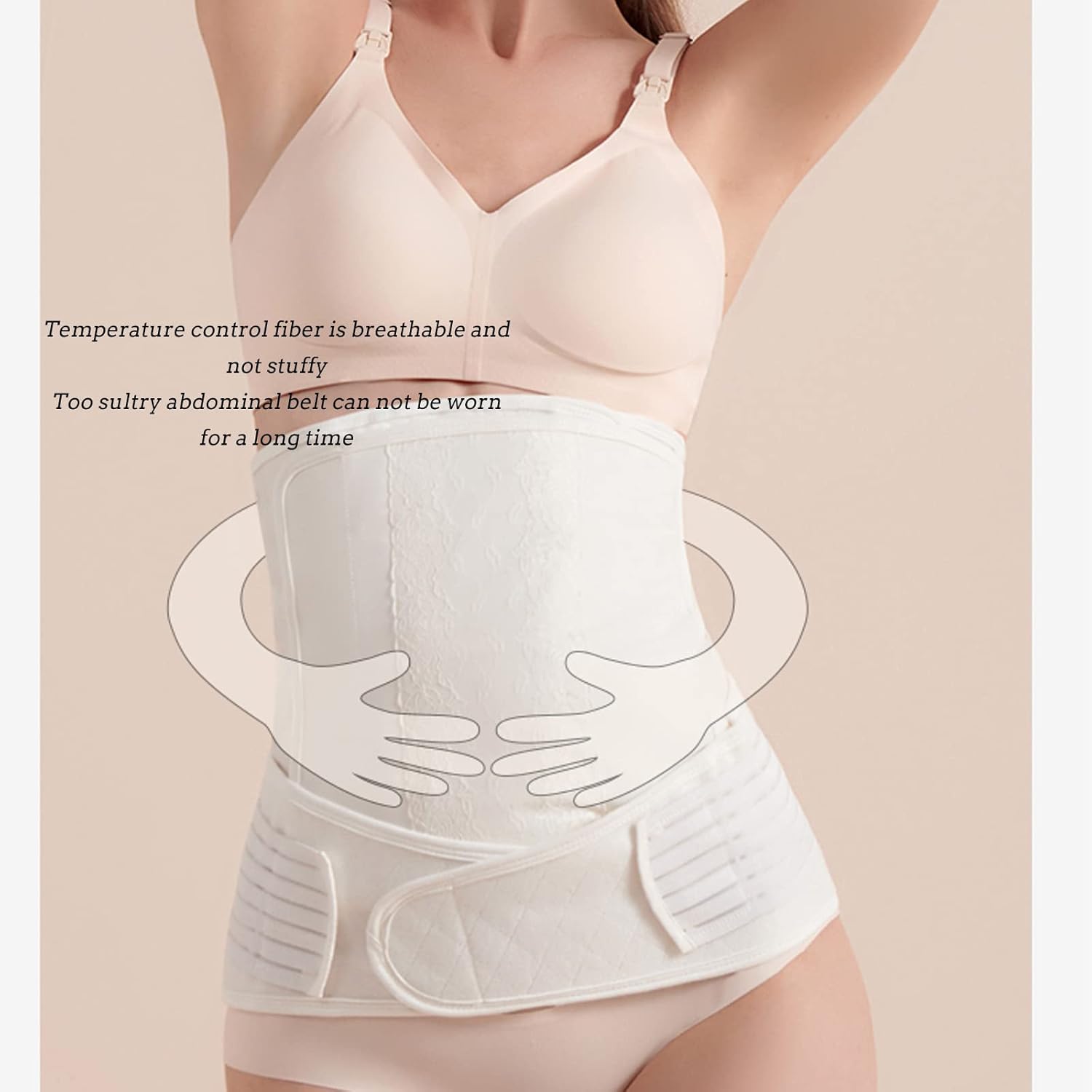 BAFAFA Postpartum Belly Band Maternity Belt Pelvic Repair and Steel Bone Supports Help The Pelvis to Return to The Prenatal State Recovery of The Back Muscles of The Cervical Spine