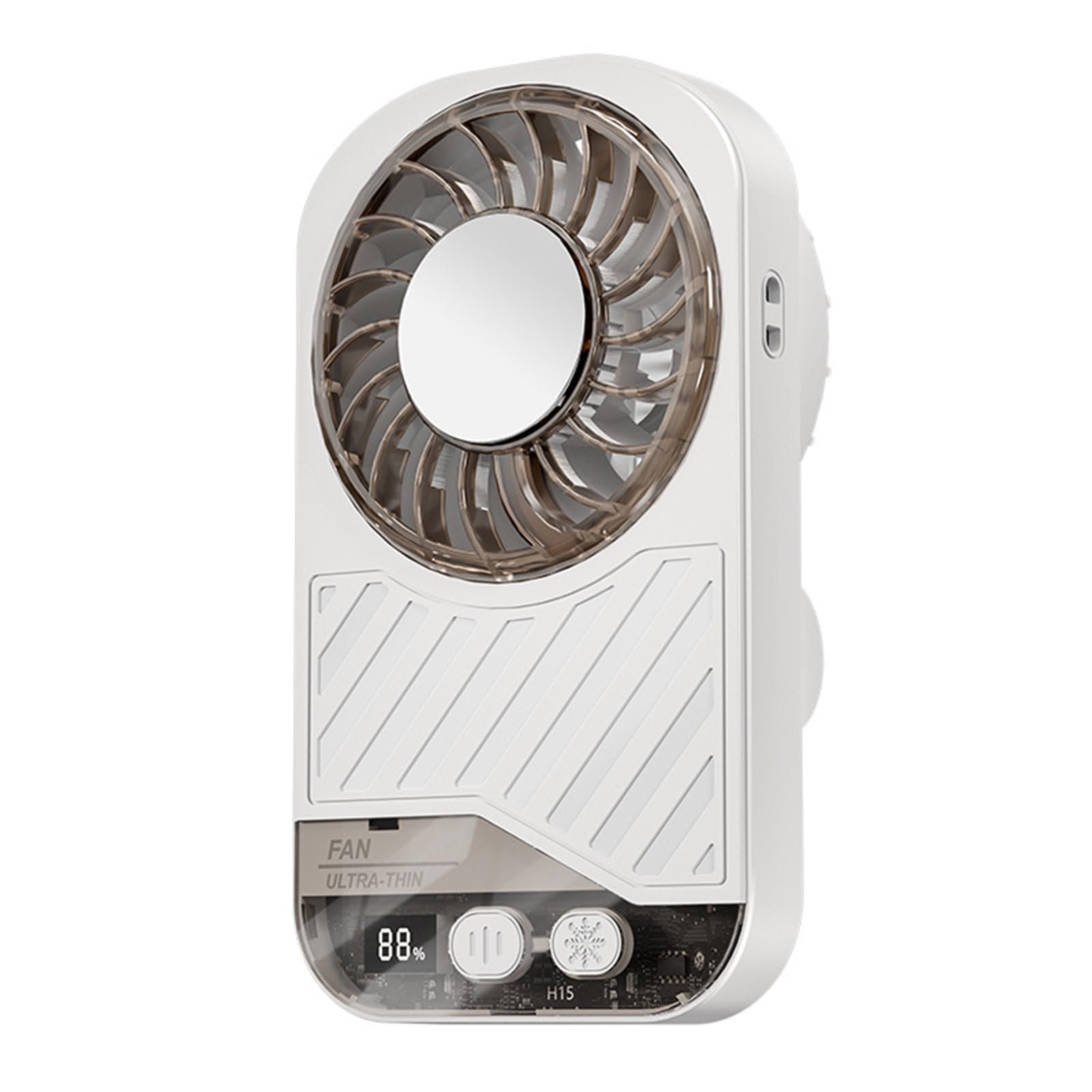 Buxuaaaa White Portable Handheld Fan 199 Speed Small Cooling Desk Fan Quiet Handheld With Digital Display Usb Rechargeable Portable Usb Rechargeable