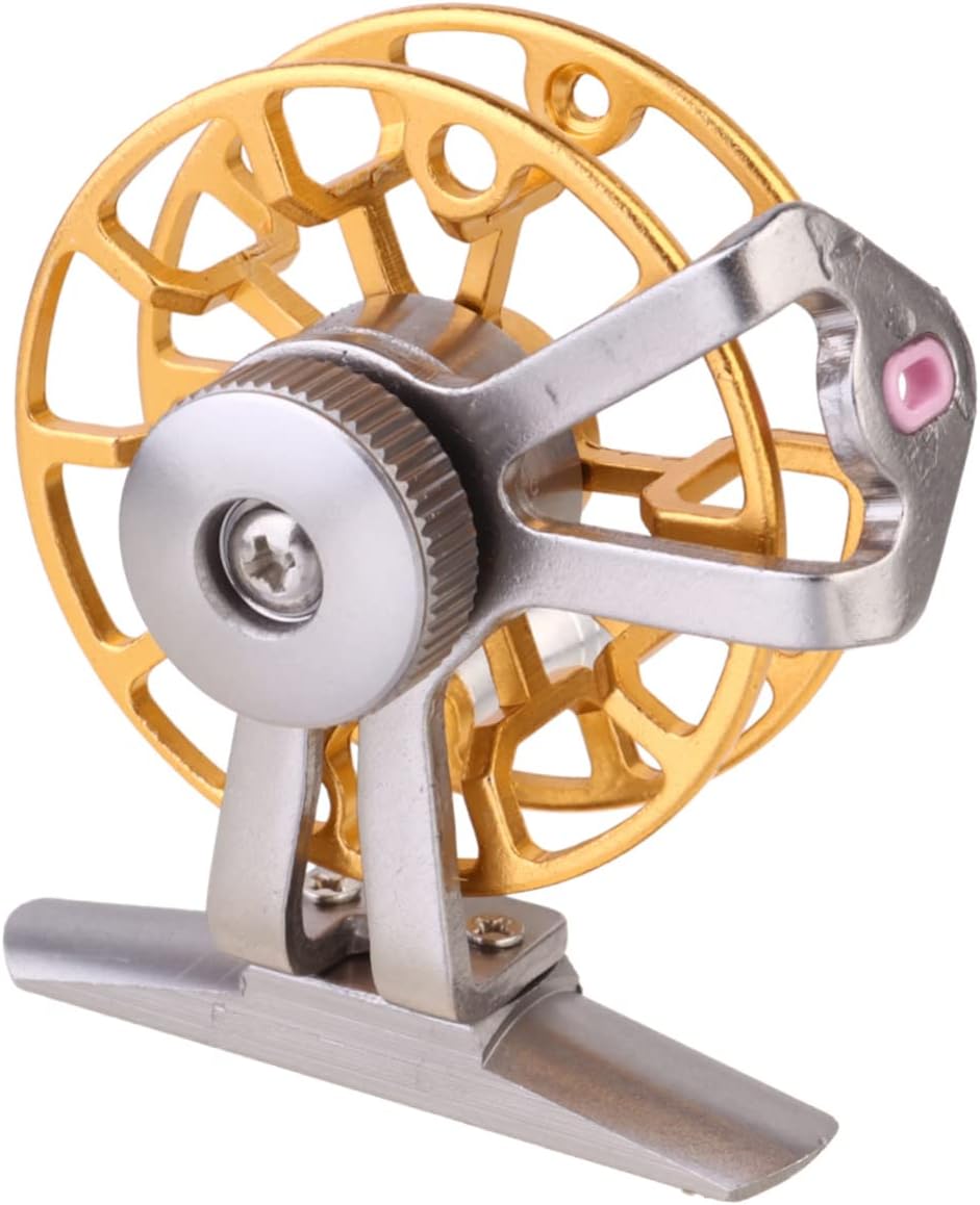 balacoo 2pcs Fly Fishing Reel Metal Fishing Wheel Comfortable Touch for Anglers