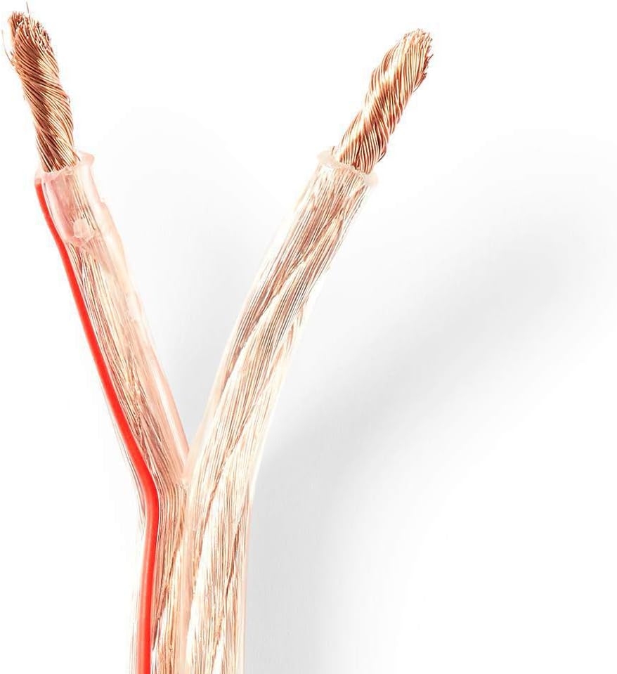 Nedis - Speaker cable - 2 x 6 mm² - 100 m - wrap - transparent