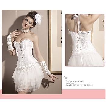 朝　コルセットストーリー　コルセット2点セット セクシーコルセットプラスサイズオーバーバストブレスク