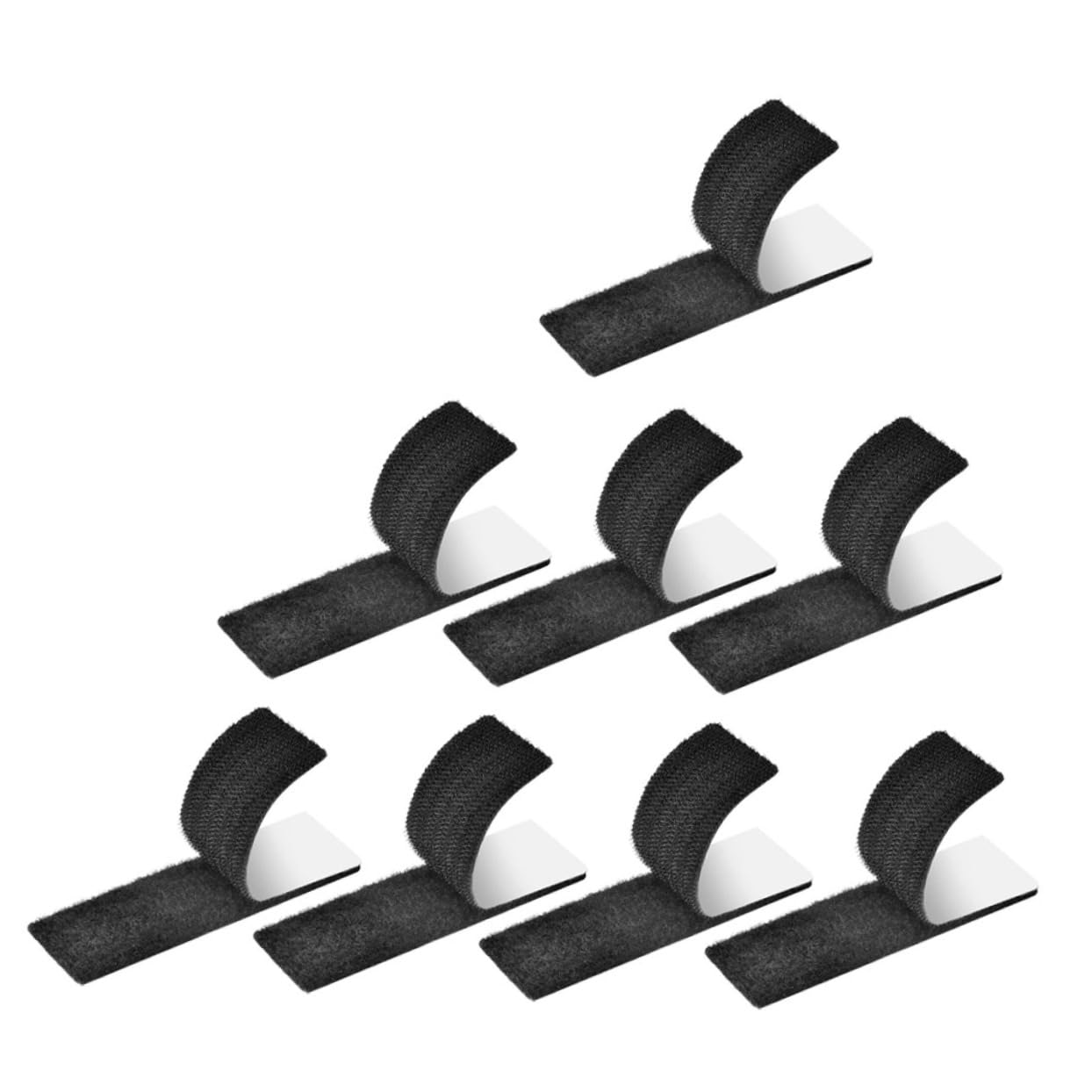 SOLUSTRE 40pcs Double-Sided Hook and Tape Pads for Rug Fixing Carpet Stickers Strong Adhesive for Use Non- Fasteners for Area Rugs and Carpets