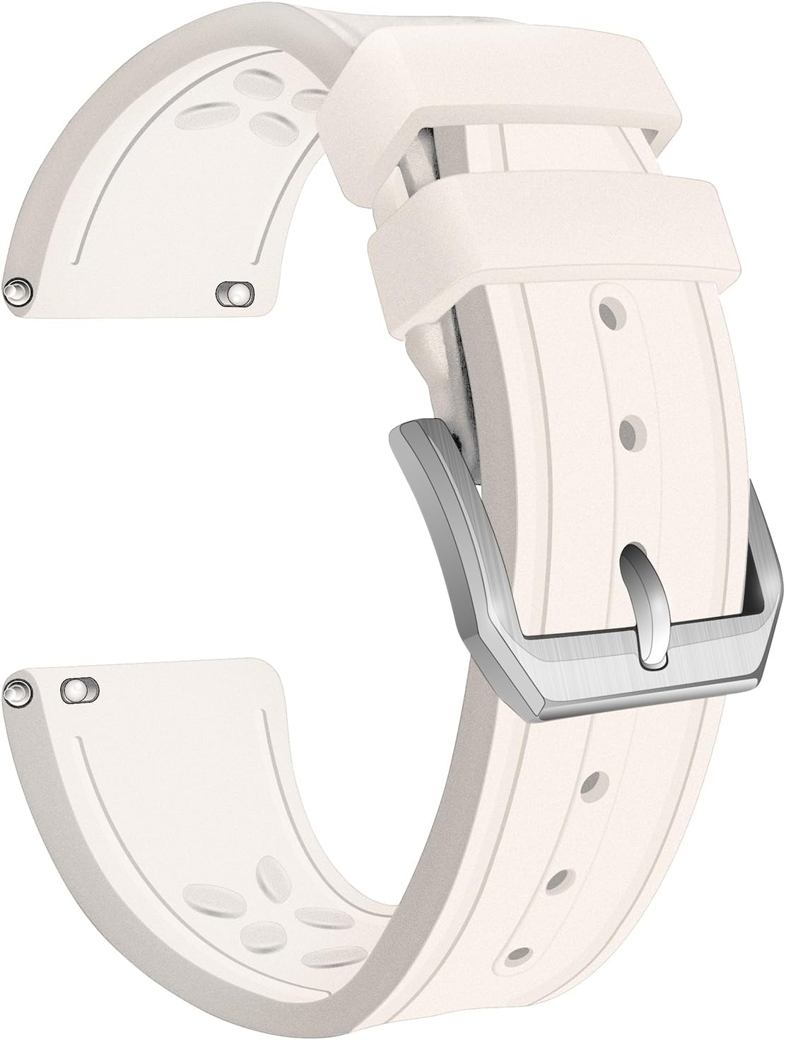 Quick Release Fluorine Rubber Watch Band For Men Compatible