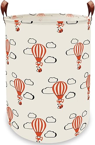 Miniatura 1 de Cesta de almacenamiento BOOHIT, cesta plegable de tela de lona para ropa sucia con asas, organizador de juguetes para habitación de niños, oficina,