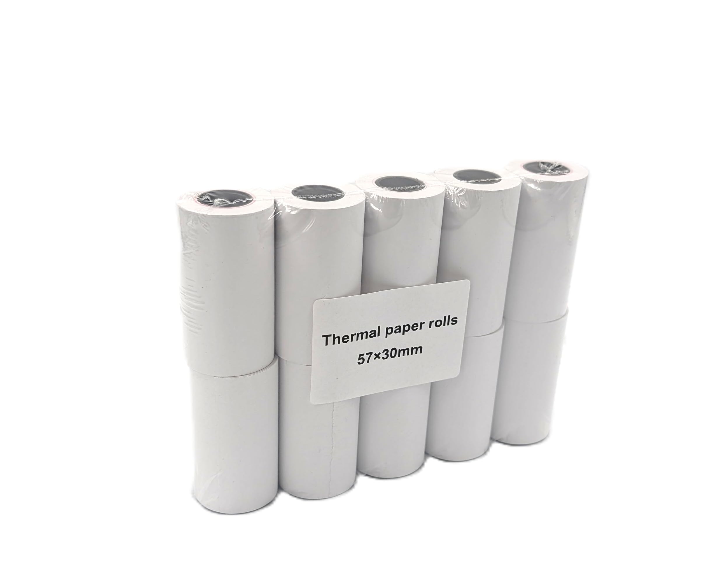 10 Rolls x Thermal Paper Till Rolls 57x30mm โ BPA-Free Credit Card Receipt Paper for POS and Card Machines
