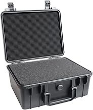 Organizador de caixa de ferramentas 280x240x130mm caixa de ferramentas de instrumento de segurança ABS armazenamento de plástico caixa de ferramentas caixa de ferramentas selada com espuma dentro 4 cores caixa organizadora de hardware (cor: preto)