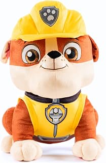 Franco Paw Patrol Rubble Construction Pup Kids Bedding Super Soft Plush Cuddle Pillow Buddy, (Officially Licensed Product)