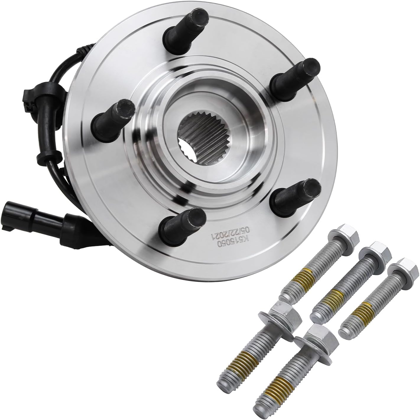 Detroit Axle - 6pc Front End Kit for 2002-2005 Ford Explorer Mercury Mountaineer Lincoln Aviator 2 Upper Control Arms w/Ball Joints 2 Wheel Bearing Hubs 2 Lower Ball Joints 2003 2004 Replacement