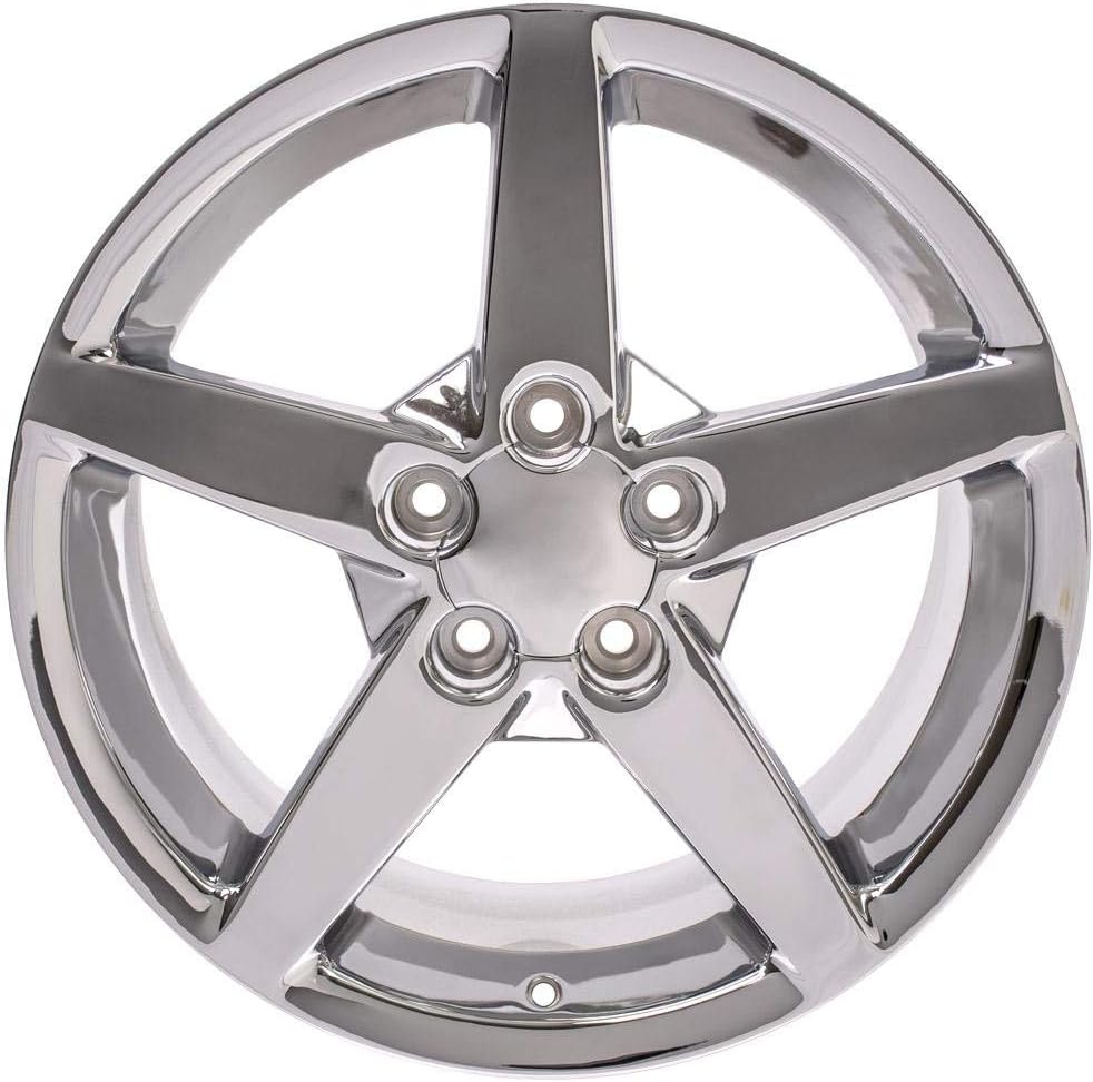 OE Wheels CV06B 19 Inch Rim Fits Corvette C6 Style 5x120.65 19x10 Chrome - Hollander 5210 (1)