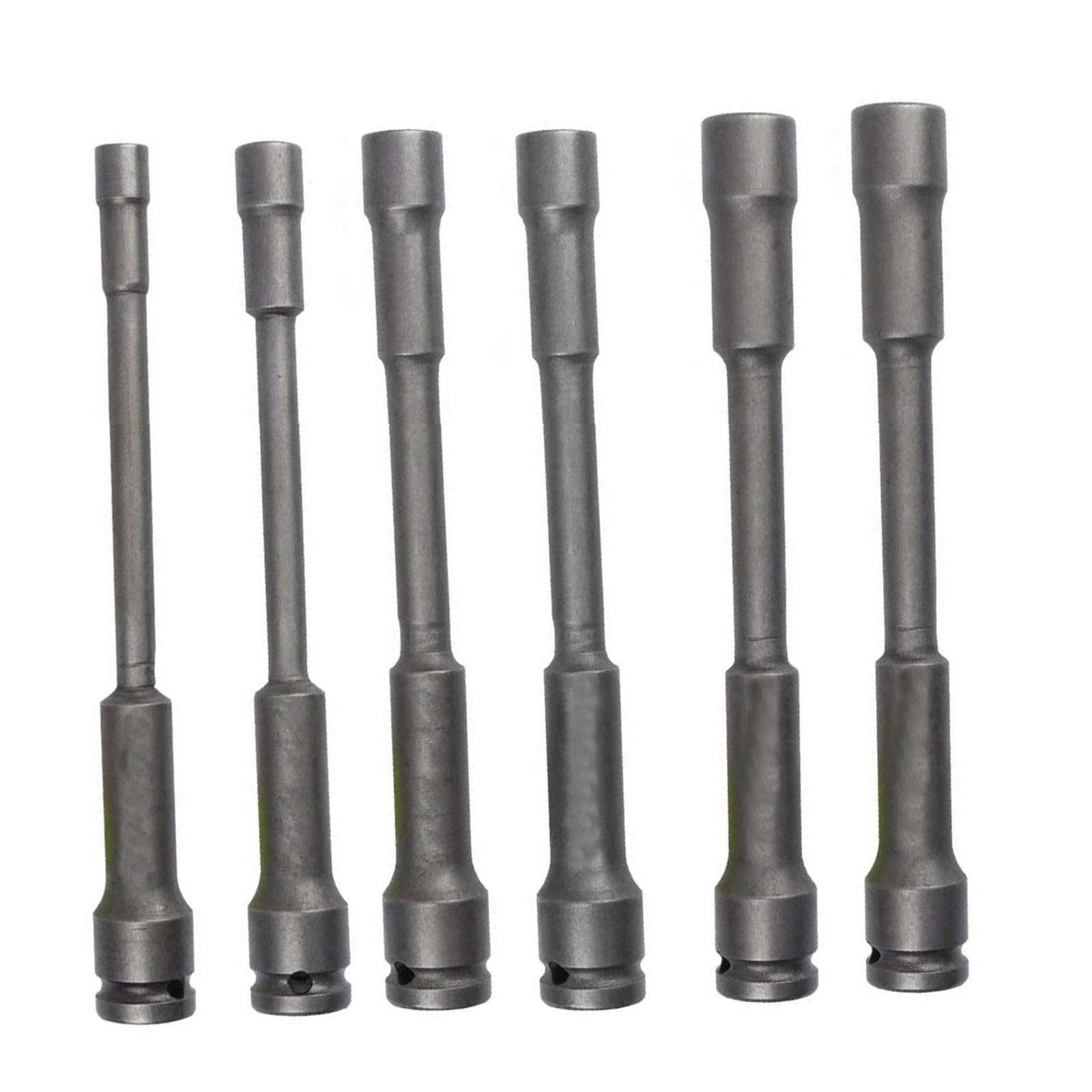 of 7 High Strength Steel Socket Spanner Hand Tool with Drops Resistant Design for Automotive and Mechanical Repairs Deeping Well Socket Wrench