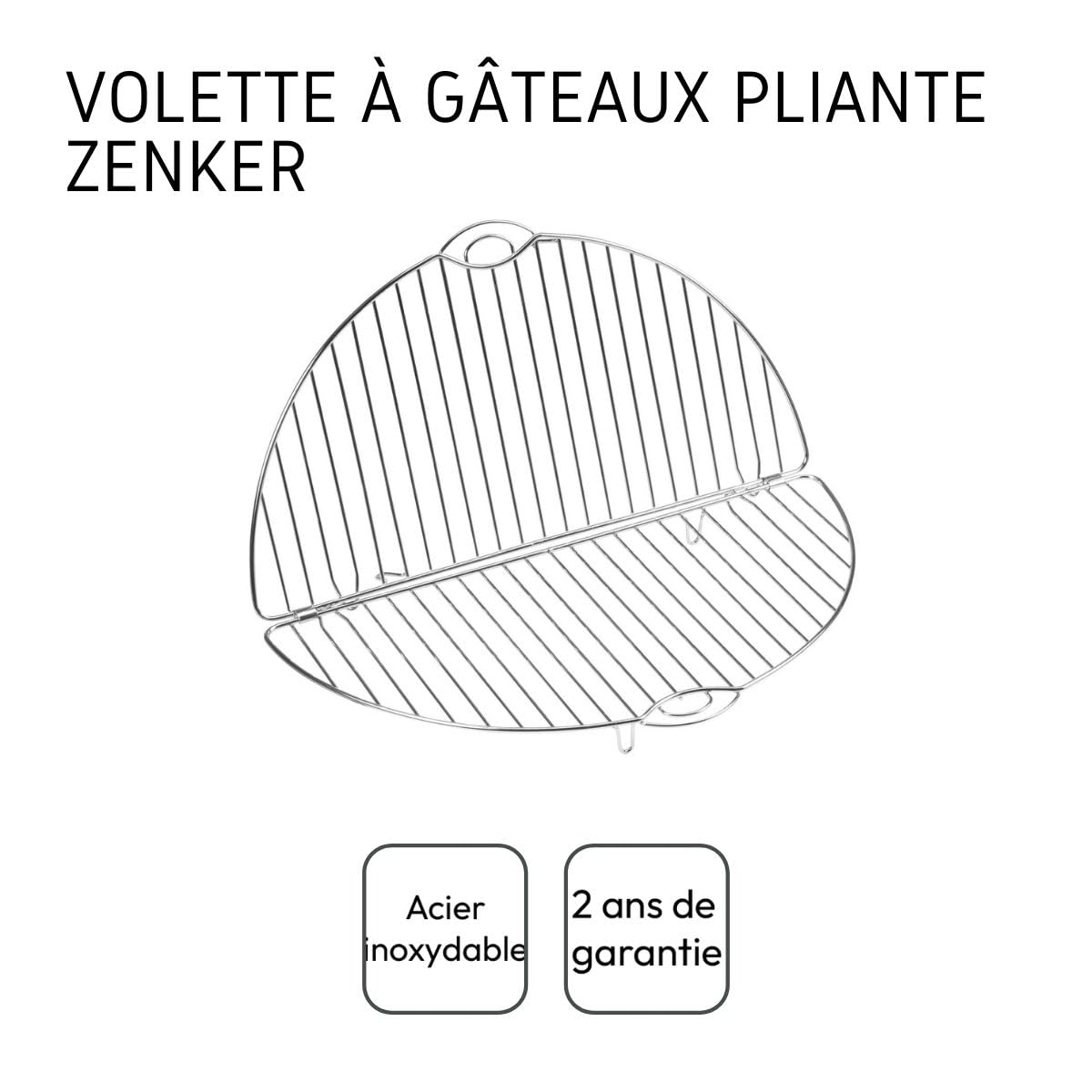 Grille De Refroidissement à Gâteau Zenker - 32 Cm Acier Inoxydable | Idéale Pâtisserie