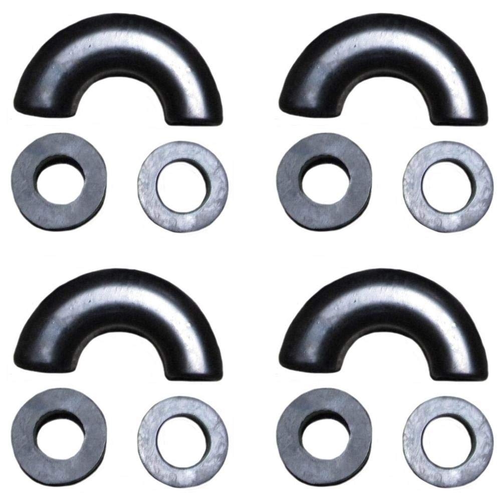 Towing Clevis Black D Ring Isolator Pair for 3/4" D-Rings