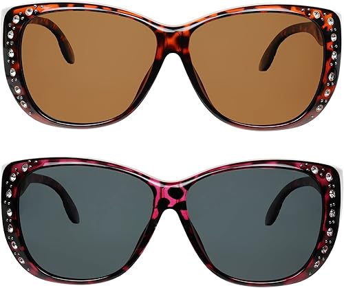 Miniatura 3 de Gafas de sol que se ajustan sobre gafas para mujer, protección UV, polarizadas y visión nocturna, lentes Fitover