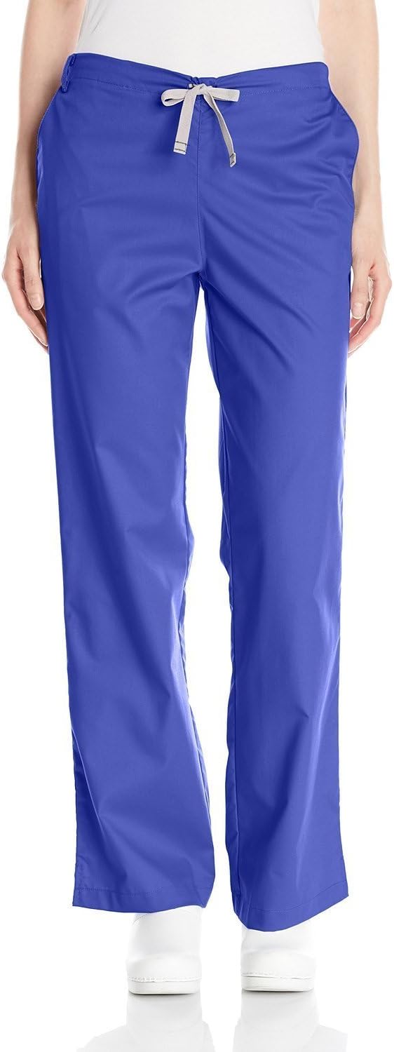 Wink WonderWORK Women's Flare Leg Scrub Pant, Galaxy Blue, S