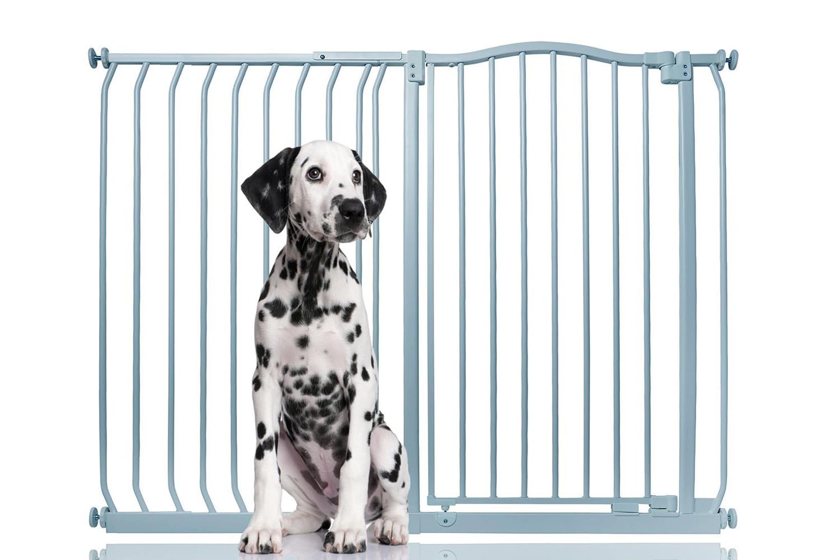 Bettacare Extra Tall Curved Top Dog Gate125Cm134CmMatt GreyExtra Tall 100Cm In HeightPressure Fit Pet Gate from B&Q