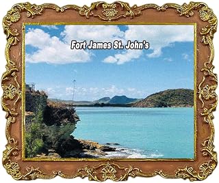 Fort James St. John's Antigua and Barbuda Refrigerator Magnet 3D Travel Souvenir Fridge Decoration Magnetic Sticker Craft Collection