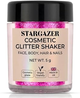 UV Pink Neon Body Glitter Shaker - Fine Glitter for Face, Body, Eyes, Ha...
