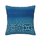 SSIMOO Blue Deep Ocean Decorative Pillow Covers,Decorative Cushion Cover Pillowcase for Home Décor and Sofa