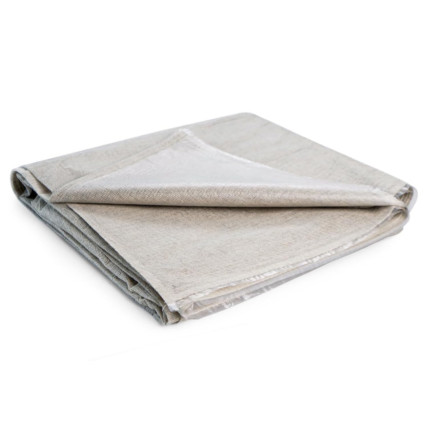 Besto Dust Sheets for Decorating Waterproof 12ft x 9ft Twill Laminated Polythene Backed Reusable Paint Sheets for Furniture Painting