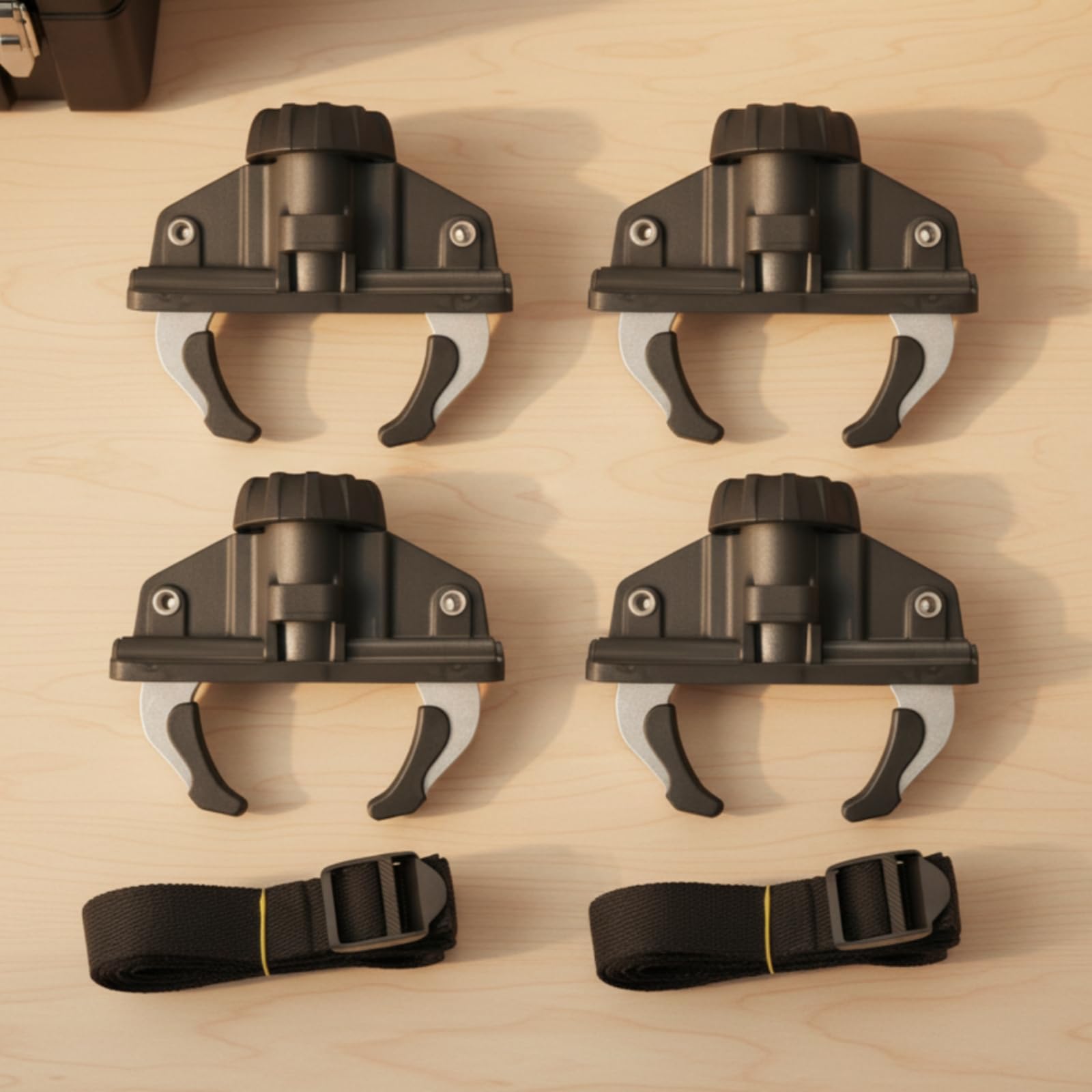 4 Pièces Pince Fixation avec Sangle