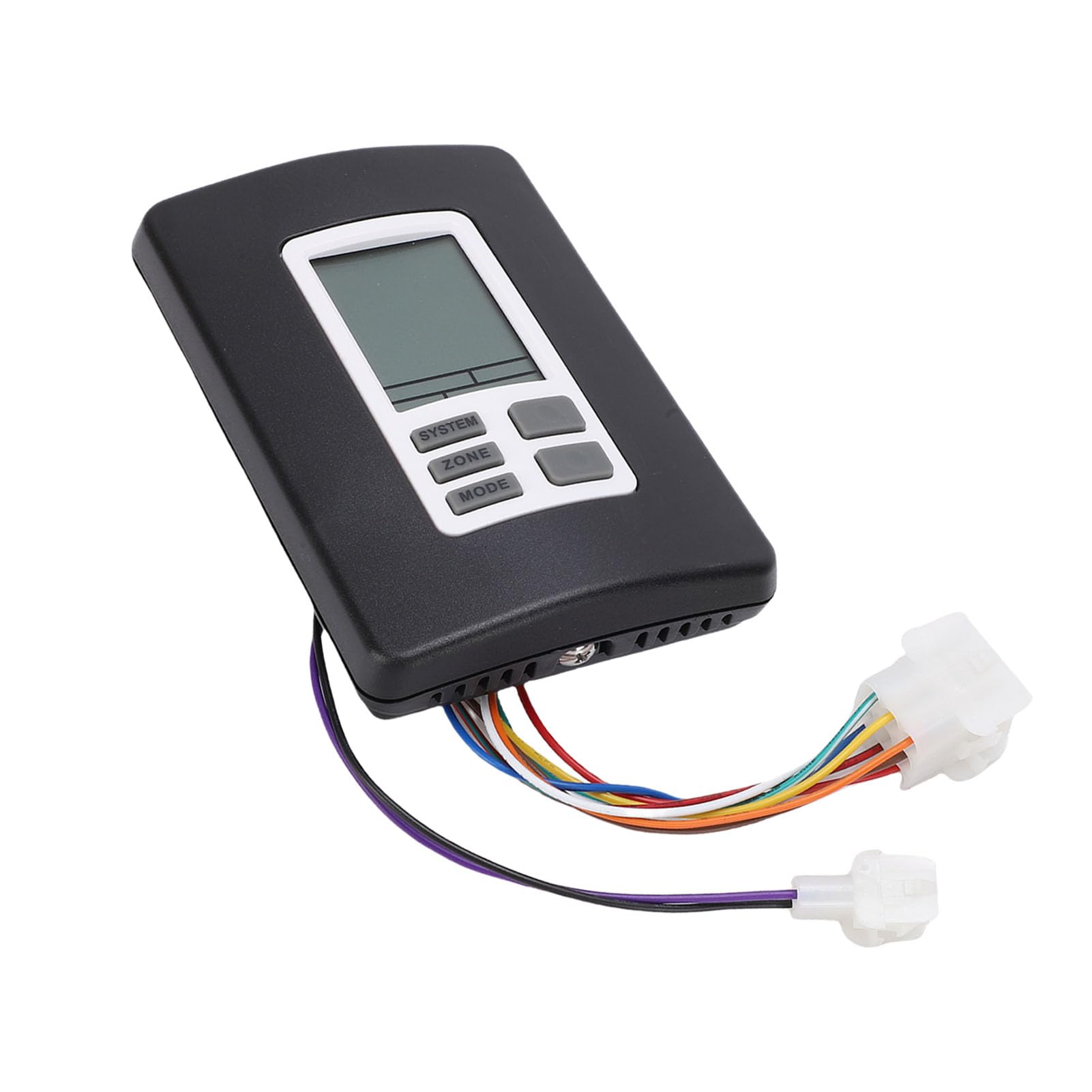 Tbest Cyfrowy Termostat 12V do Montażu na ścianie RV Ciepła Chłodna Regulacja Temperatury Zamiennik dla Systemów Klimatyzacji Serii Mach ABS (BLACK)