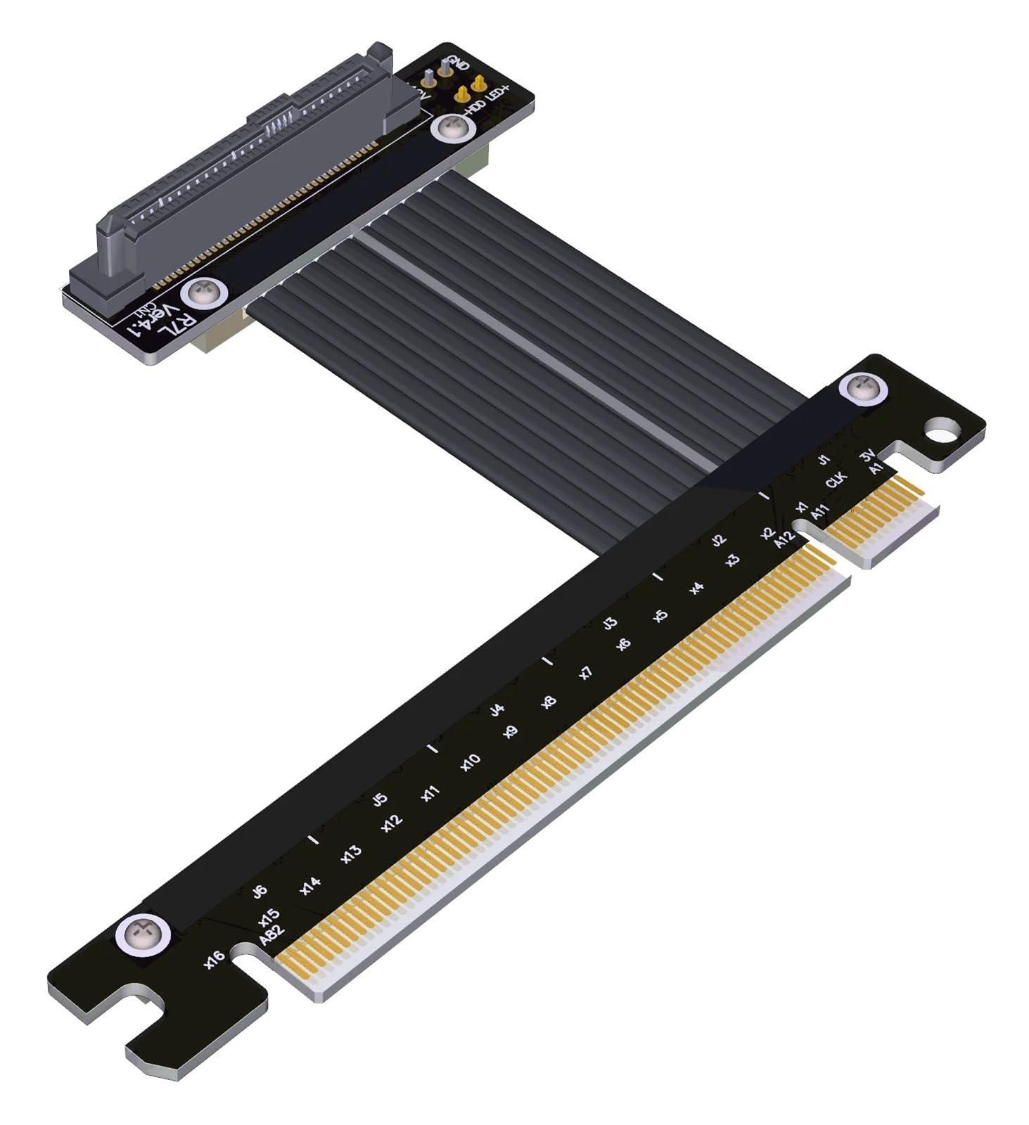 Adapter PCIe X16 na U.2 przedłużacz do U.2 NVMe SSD Gen4 SFF-8639 (15 cm, R37UL 4.0)