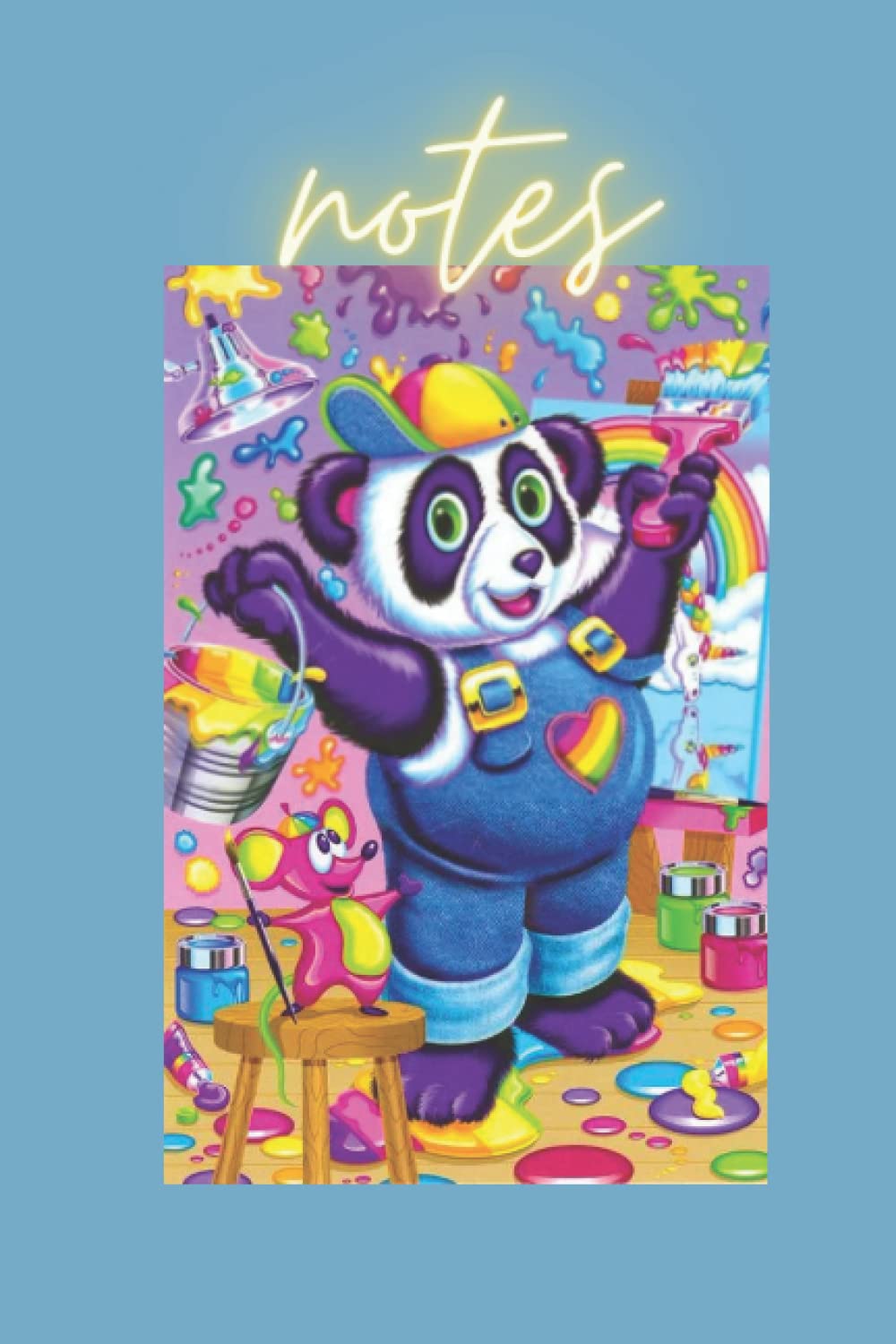 Painting Panda Journal: 90s Lisa Frank inspired lined journal