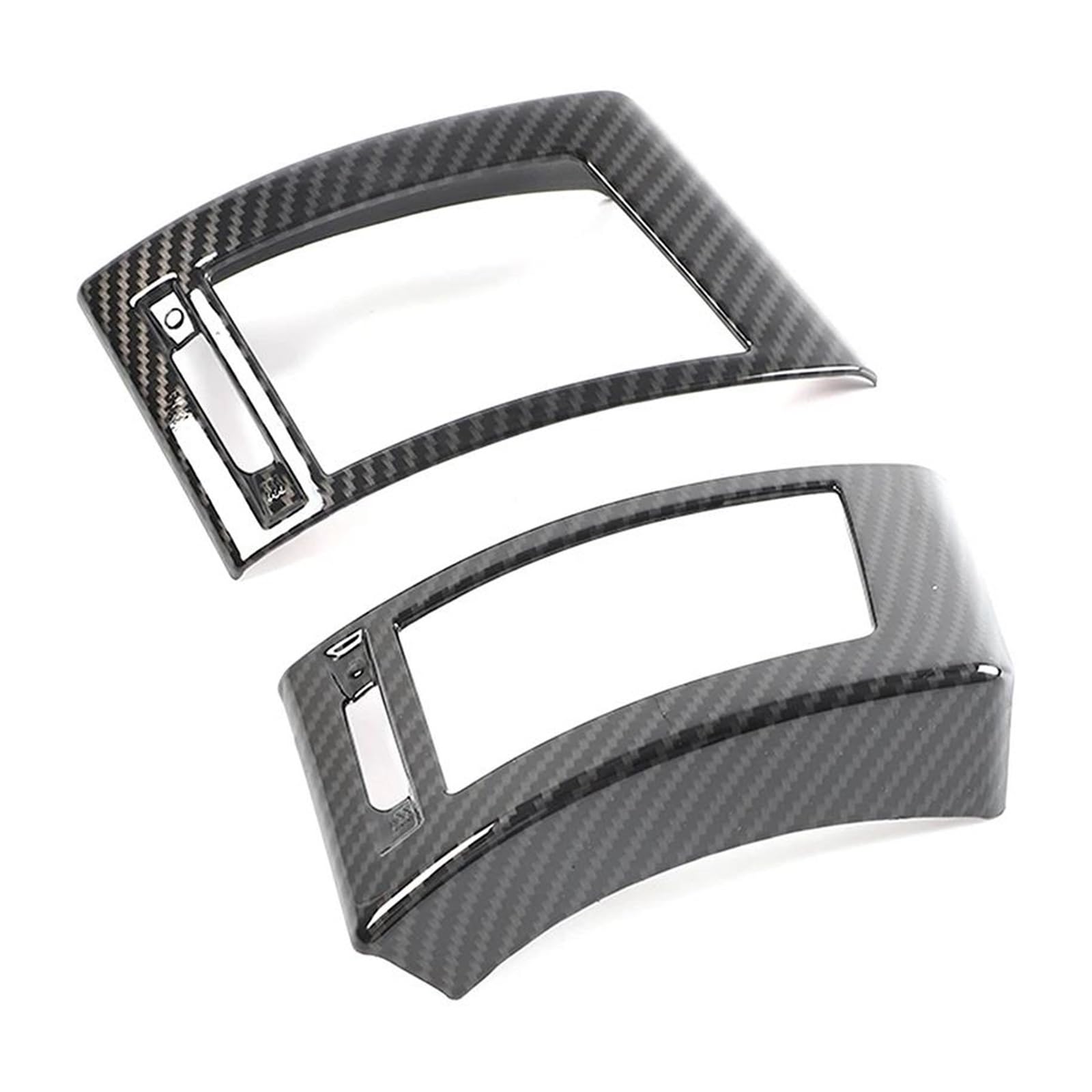 for Jaguar for F-Type 2013-2024 Car Center Console Side Air Outlet Frame Decorative Cover Sticker HGMGFYCX(Carbon Fiber Look)