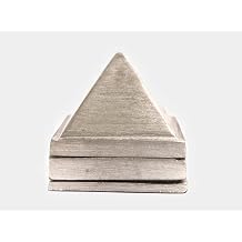 Zinc Vastu Pyramid Set 1.5 Inch, 3 Layers Vastu Dosh Remedies for Home & Office | Ideal for North East Direction | Bedroom, Kitchen, Study, Meditation Room Use | Vastu Shastra