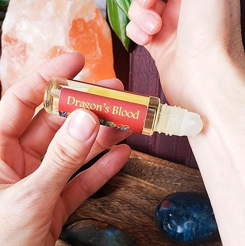 Miniatura 5 de Shadow Scents Aceite de perfume de sangre de dragón roll-on  Aceite corporal unisex terroso con notas de almizcle, especias y resina