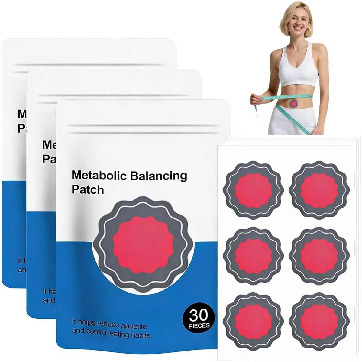 Body Care Patch, Metabolic Balancing Patch, Original Weight-Loss Patches, Skin-Friendly Patches for Everyday Use, Discreet & Comfortable for Adults, All Skin Types (2 Pack) — view 6