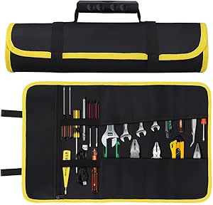 Borsa Attrezzi Arrotolabile - Tasche Multiuso, Portatile, Per Elettricisti, Falegnami, Idraulici - Foto 10