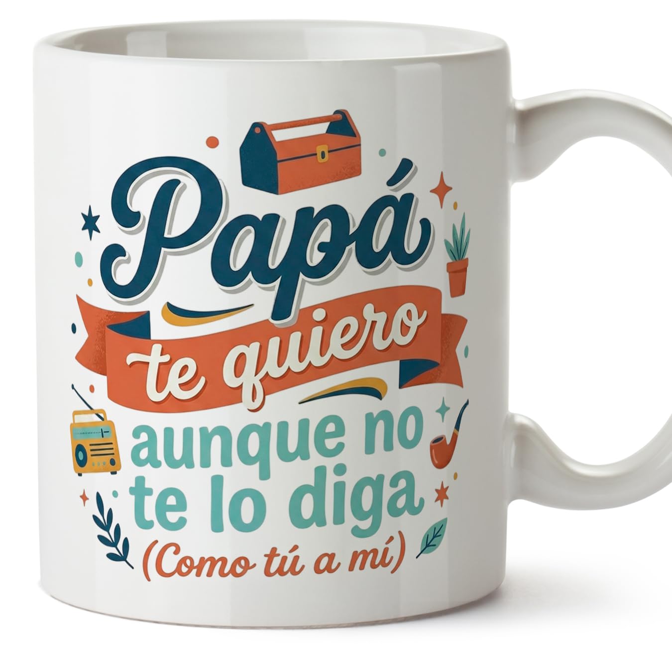 MUGFFINS Taza mamá con frase Para el mundo eres una madre pero para la familia eres el mundo en Español | regalo madre | 330 Ml 11 oz | Idea original para regalar | progenitores v1 — view 95