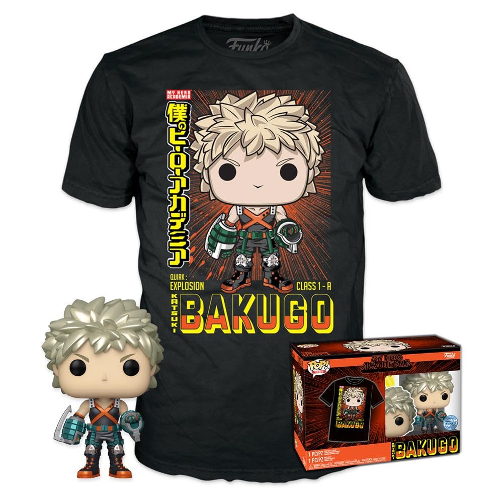 Funko Pop Bakugo t-shirt XL pour soirée streaming My Hero Academia