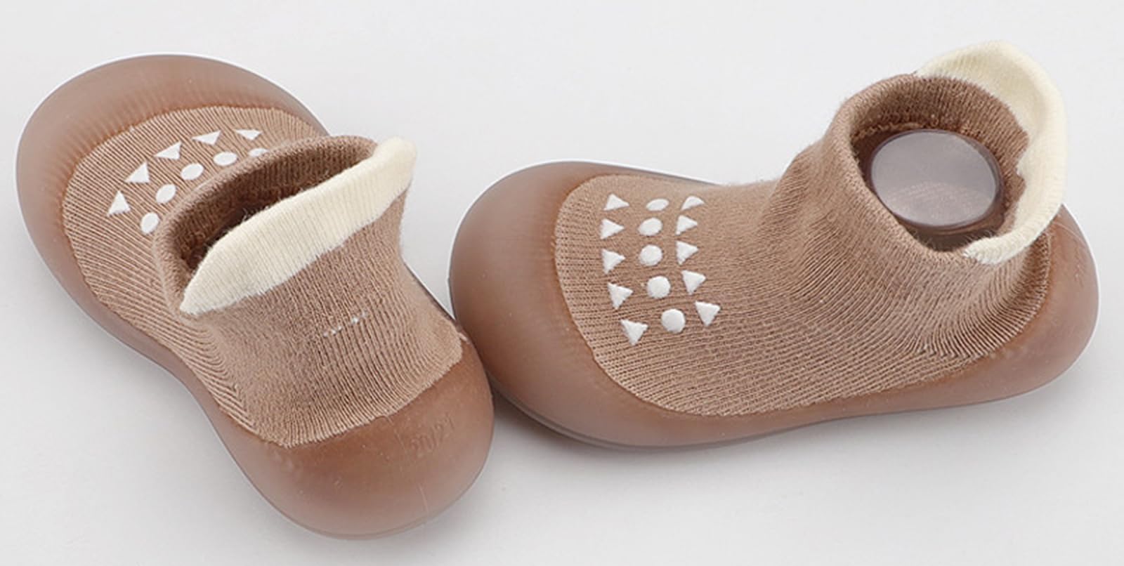Zapatos Calcetines Bebé Niños Niñas Primeros Pasos Zapatos Bebé Calcetines Antideslizantes con Suela de Goma,6-24 Meses — view 3