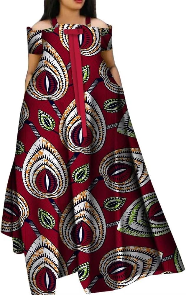 Amazon.com: African Dresses for Women Plus Size Fashion Robe African Maxi  Long Dress Ankara Print Vestidos Dashiki Party Clothes for Lady X-Small :  Clothing, Shoes & Jewelry